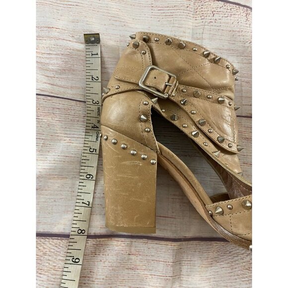 Laurence Decade Women's Studded Open Toe Ankle Booties - 37 1/2 - Picture 11 of 13